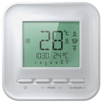 Теплолюкс 520 терморегулятор для теплого пола, белый в 
