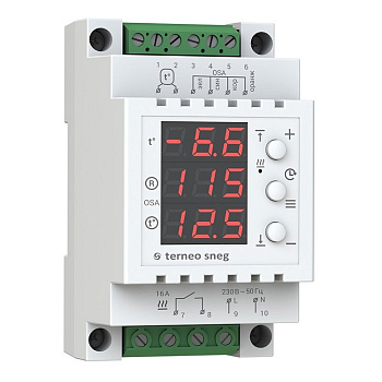 Terneo sneg с датчиком осадков терморегулятор для систем антиобледенения и снеготаяния с датчиком ос в 