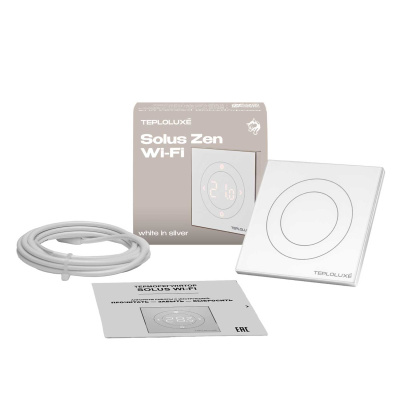 Теплолюкс Solus Zen Wi-Fi терморегулятор для теплого пола, белый в 