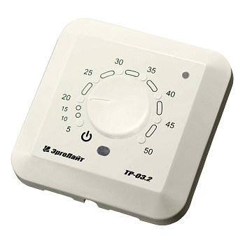 Эрголайт ТР-03.2П терморегулятор для теплого пола встраиваемый с датчиком пола, бежевый в 