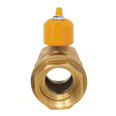 Кран шаровой 11Б27п DN20 PN40 газ вр/вр бабочка, серия Standart в 