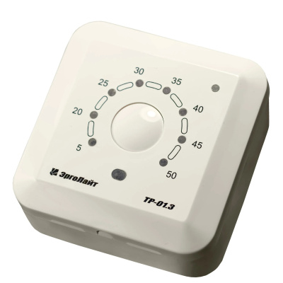 Эрголайт ТР-01.3В терморегулятор для теплого пола накладной с датчиком воздуха, бежевый в 