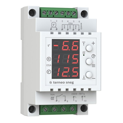 Terneo sneg с датчиком осадков терморегулятор для систем антиобледенения и снеготаяния с датчиком ос в 