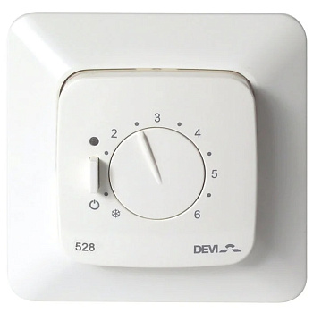 DEVIreg 528 терморегулятор для теплого пола с датчиком пола в 