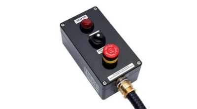 Взрывозащищенный кнопочный пост управления. Размер 220х120х90 в 