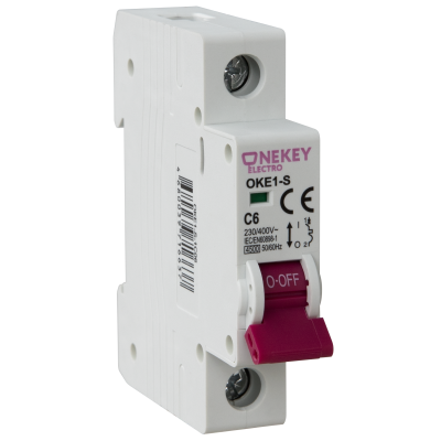 Автоматический выключатель OneKeyElectro 1P 4,5kA C-25A 1M в 