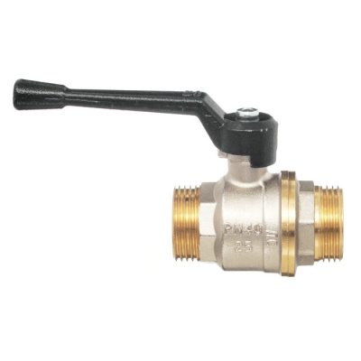 Кран шаровой 11Б27п1 DN20 PN40 нр/нр рычаг никель, серия Standart в 