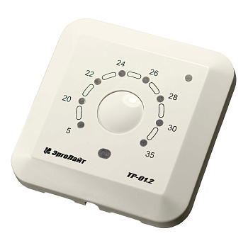 Эрголайт ТР-01.2П терморегулятор для теплого пола встраиваемый с датчиком пола, бежевый в 