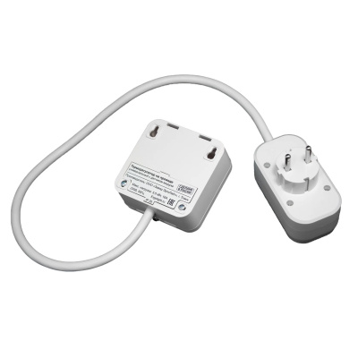 Эрголайт ТР-01.4РВ терморегулятор для обогревателей на проводе с разветвителем  в 