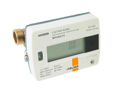 Счетчик воды универсальный ультразвуковой WFUEU 20.B-I с импульсным выходом, класс точности В, ДУ20 в 