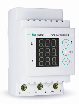 HS Electro МР-63с реле напряжения с контролем тока и мощности в 