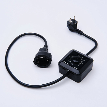 Эрголайт ТР-03.2Р терморегулятор для обогревателей на проводе, черный в 