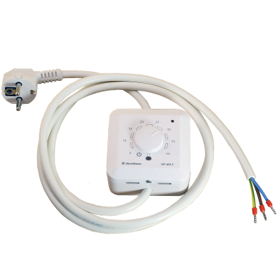 Эрголайт ТР-03.1ПР терморегулятор для обогревателей с вилкой и проводом без розетки в 