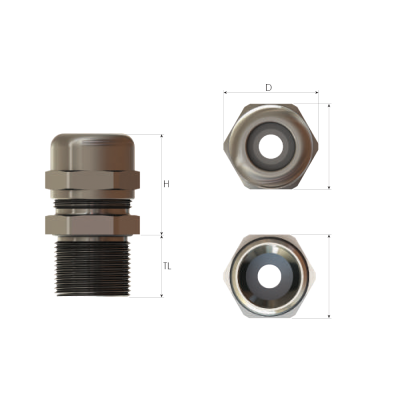 Bimed EBU4MXS-LE кабельный ввод под небронированный кабель в 