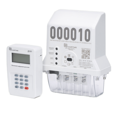 Счетчик НАРТИС-И100-SP1-A1R1-230-5-100A-SS-RF2400/1-RF433/1-P1-EНKMOQ1V3-D + Д101 в 