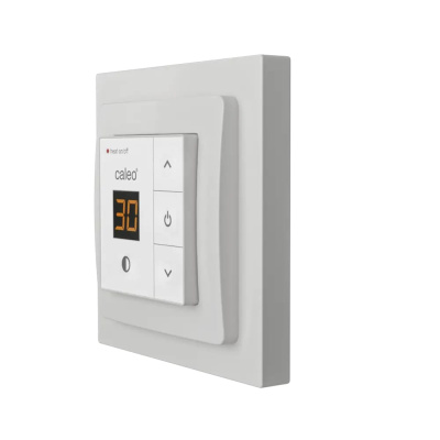 CALEO 720 терморегулятор для теплого пола с адаптерами, белый в 