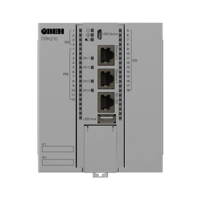 ПЛК210 высокопроизводительный программируемый контроллер с расширенными сетевыми возможностями в 