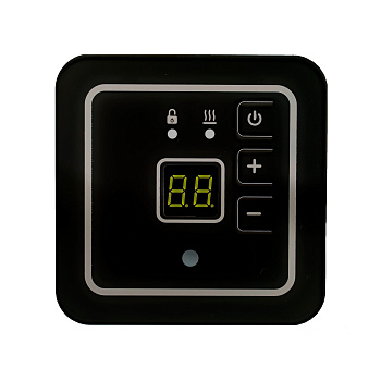 Эрголайт ТР SERIE ITALIANA ARROTONDATO терморегулятор для теплого пола, черный в 