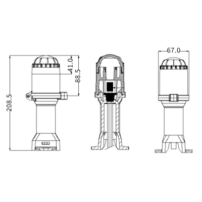 JHE-L-GET концевая заделка с индикационной лампой в 