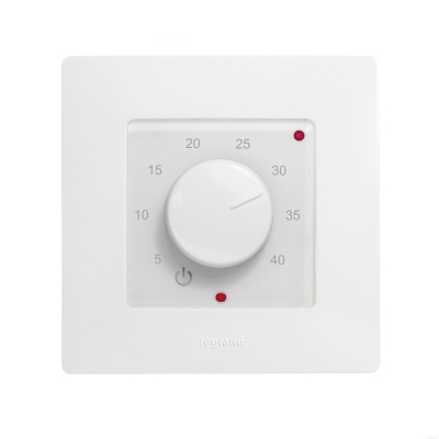 Эрголайт ТР-03 Этика терморегулятор для теплого пола, белый (в рамку Legrand Etika) в 