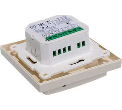 DEVIreg Touch терморегулятор для теплого пола с комбинацией датчиков, бежевый в 