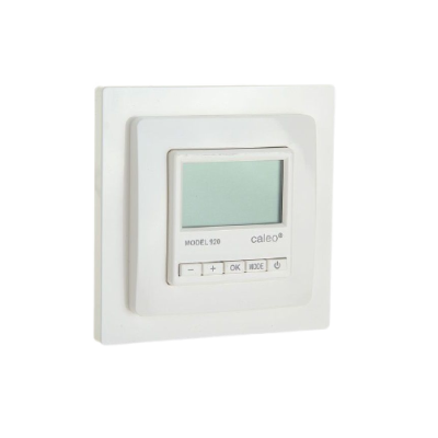 CALEO 920, с адаптерами, белый терморегулятор для теплого пола с адаптерами, белый в 