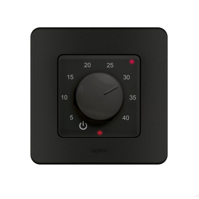 Эрголайт ТР-03 Легранд Инспирия терморегулятор для теплого пола, черный (в рамку Legrand Inspiria) в 
