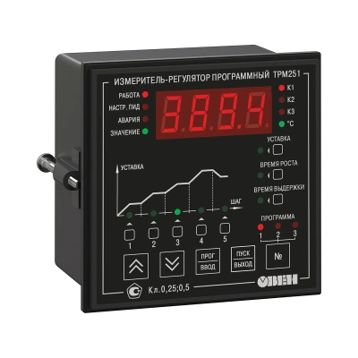 ТРМ251 ПИД-регулятор с пошаговыми программами и RS-485 в 