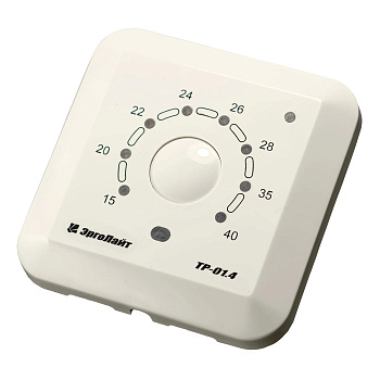 Эрголайт ТР-01.4П терморегулятор для теплого пола встраиваемый с датчиком пола, бежевый в 