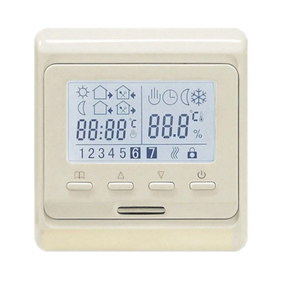 AlfaReg E-51.716 Wi-Fi терморегулятор для теплого пола программируемый, 16A, бежевый в 