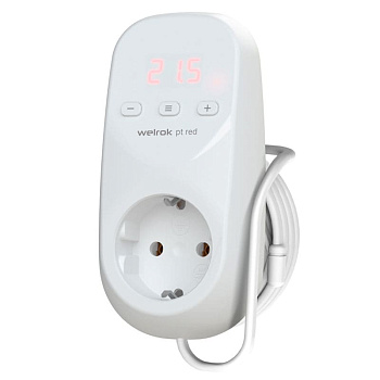 Welrok pt 2m red терморегулятор для обогревателей в розетку в 