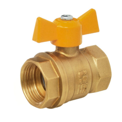 Кран шаровой 11Б27п DN15 PN40 газ вр/вр бабочка, серия Standart в 