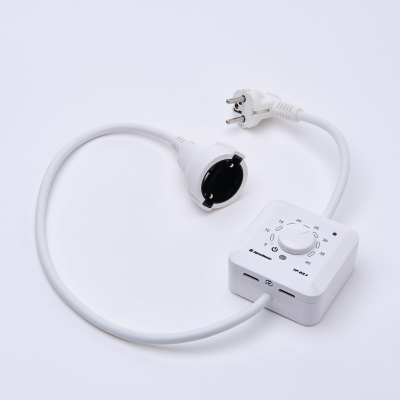 Эрголайт ТР-03.2Р терморегулятор для обогревателей на проводе, белый в 