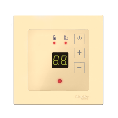 Терморегулятор для теплого пола ТР-09 Атлас, бежевый (в рамки Schneider Electric Atlas Design) в 