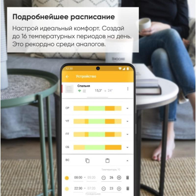 Terneo sx терморегулятор для теплого пола, слоновая кость в 