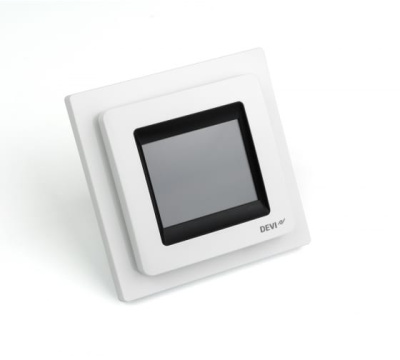 DEVIreg Touch терморегулятор для теплого пола с комбинацией датчиков, полярно-белый в 