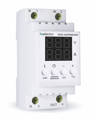 HS Electro НТ2-63с реле напряжения с контролем тока в 