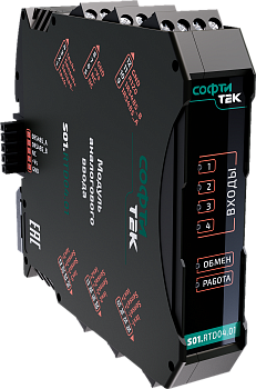 S01.RTD04.01 модуль аналогового ввода термосопротивлений в 