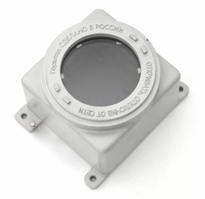 Взрывозащищенные коробки типа ЩОРВА…-О (CCA-V ) с окном (взрывонепроницаемые оболочки) из алюминиево-кремниевого сплава в 