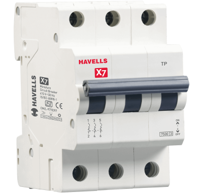 Автоматический выключатель 3P 4,5kA C-25A 3M Havells в 