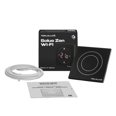 Теплолюкс Solus Zen Wi-Fi терморегулятор для теплого пола, черный в 
