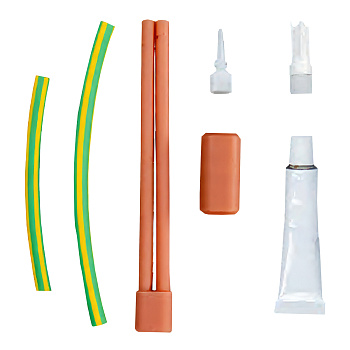 PET-CA-P4 набор для оконцевания промышленного греющего кабеля (комплект клеевого хвоста) в 