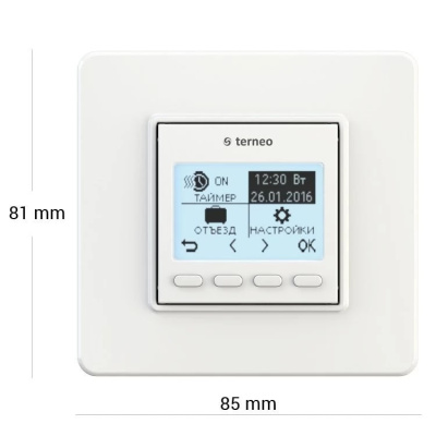 Terneo pro unic* терморегулятор для инфракрасных панелей и конвекторов в 