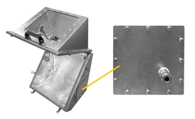 Утепленный взрывозащищенный шкаф приборный ЗКГ-Н из нержавеющей стали в 