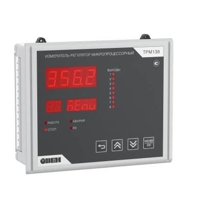 ТРМ138 [M02] обновленный восьмиканальный ПИД-регулятор с USB и RS-485 в 