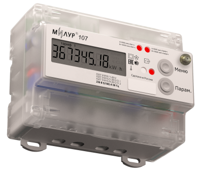 Счетчик электроэнергии Милур 107.22-PRZ-1L-DT в 