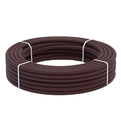 Труба гофрированная из нержавеющей стали SS304 Stahlmann PT 40А, коричневая, 20м в 