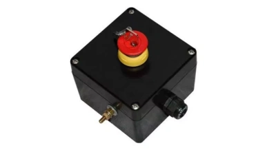 Взрывозащищенный кнопочный пост управления. Размер 122х120х90 в 