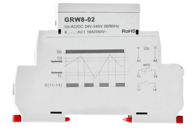GEYA GRW8-02 реле контроля температуры с термодатчиком в 