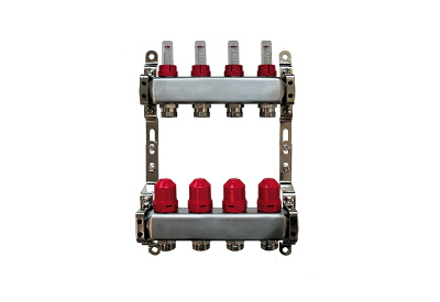 1х 3/4 4 вых; нерж. коллектор с расходомерами  в 